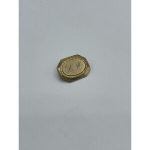 Antique Art Deco Victorian Brooch Pin LM Monogram Initials Signed WGC Engraved